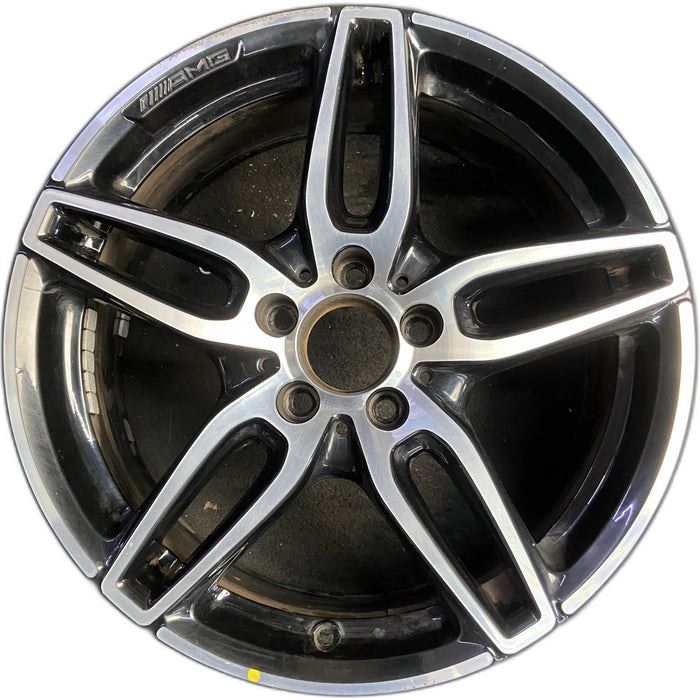 18" MERCEDES CLA-CLASS 17 117 Type, CLA250, 18x7.5, w/AMG, black accents - Front View