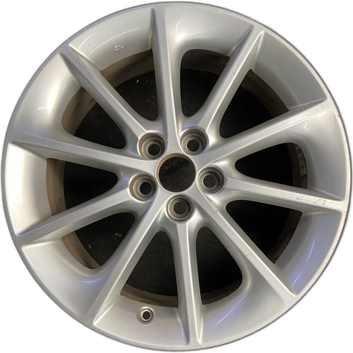 17" LEXUS CT200H 11-13 17x7 , 10 spoke, silver Original OEM Wheel Rim - Front View