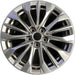 18" XT4 24 18x8, , triple spoke, silver Original OEM Wheel Rim - Front View