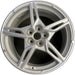 19" CORVETTE 20-22 front, , 5 spoke, gloss silver Original OEM Wheel Rim - Front View