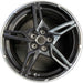 19" CORVETTE 20-22 front, , 5 spoke, black Original OEM Wheel Rim - Front View