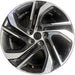 17" BOLT 22 17x6.5, machined black Original OEM Wheel Rim - Front View