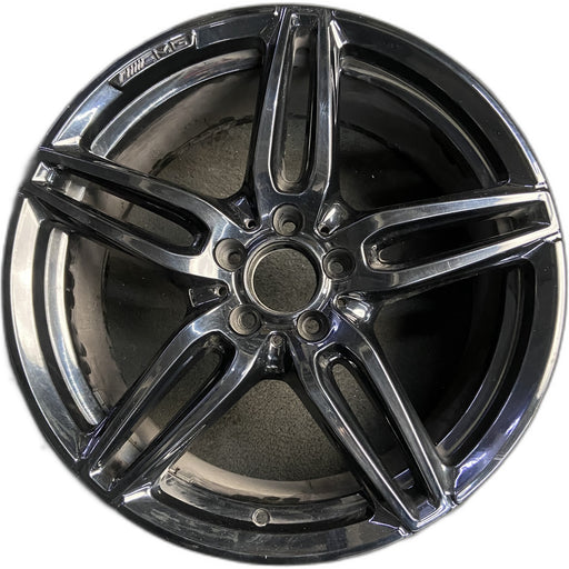 19" MERCEDES E-CLASS 17 213 Type, Sedan, E43, 19x9, machined face with black - Front View