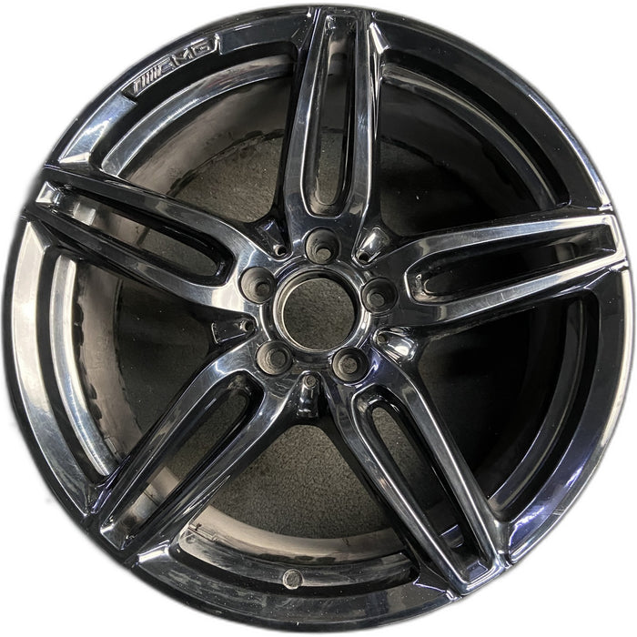 19" MERCEDES E-CLASS 17 213 Type, Sedan, E43, 19x9, machined face with black - Front View