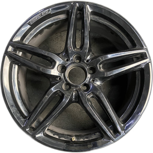 19" MERCEDES E-CLASS 17 213 Type, Sedan, E300, 19x8, machined face with black - Front View