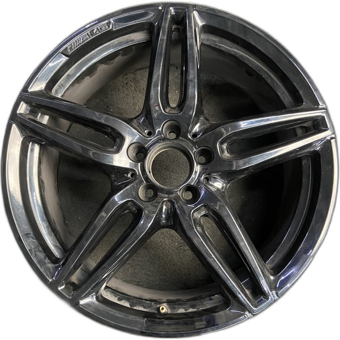 19" MERCEDES E-CLASS 17 213 Type, Sedan, E300, 19x8, machined face with black - Front View