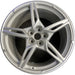 20" CORVETTE 20-22 rear, , 5 spoke, gloss silver Original OEM Wheel Rim - Front View