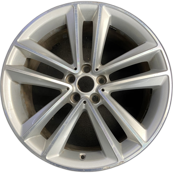 19" BMW 740i 16 19x8.5 , 5 spoke, V spoke, Original OEM Wheel Rim - Front View