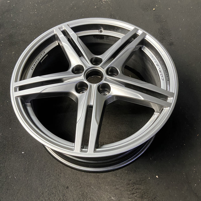 19" CORVETTE 23-24 front, 19x8.5, 10 single spoke, satin graphite Original OEM - View 8