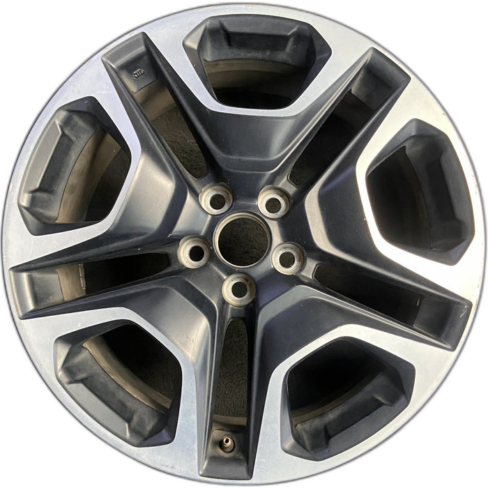 19" RAV4 19-20 19x7.5 , , matte black inlay Original OEM Wheel Rim - Front View