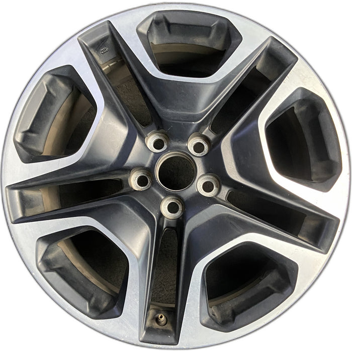 19" RAV4 19-20 19x7.5 , , matte black inlay Original OEM Wheel Rim - Front View