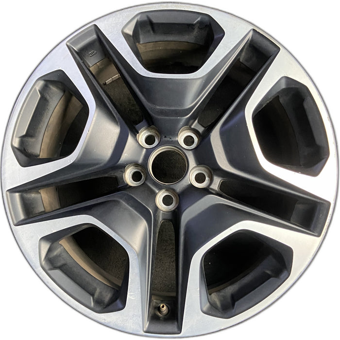 19" RAV4 19-20 19x7.5 , , matte black inlay Original OEM Wheel Rim - Front View