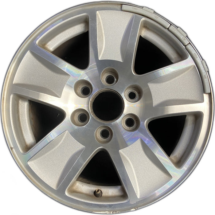 17" SIERRA 1500 PICKUP 19 classic , 17x8, 5 spoke Original OEM Wheel Rim - Front View
