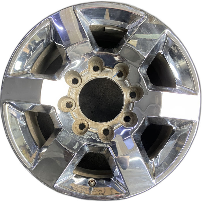 18" SIERRA 2500 PICKUP 15-18 18x8, aluminum, 6 spoke, flat spoke Original OEM - Front View