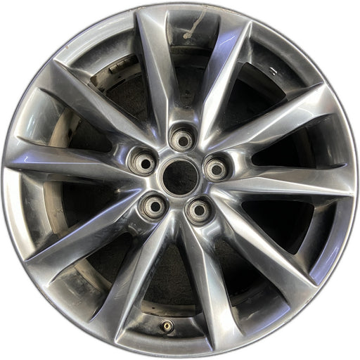 18" MAZDA 3 17-18 18x7 , dark silver Original OEM Wheel Rim - Front View