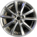 18" MAZDA 3 17-18 18x7 , dark silver Original OEM Wheel Rim - Front View