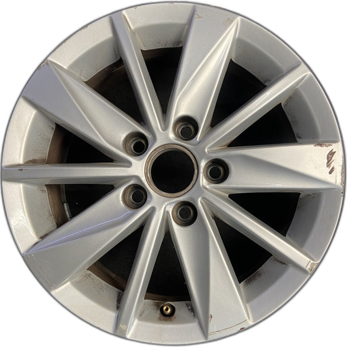 15" GOLF 15-18 15x6, alloy Original OEM Wheel Rim - Front View
