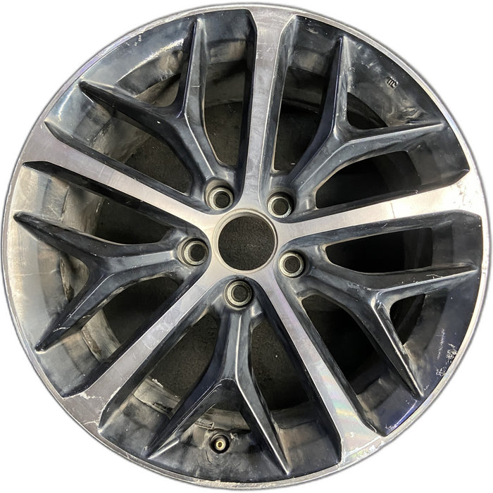 18" CIVIC 20-21 18x8 , w/o outer red accent; Y spoke design, w/machined face - Front View