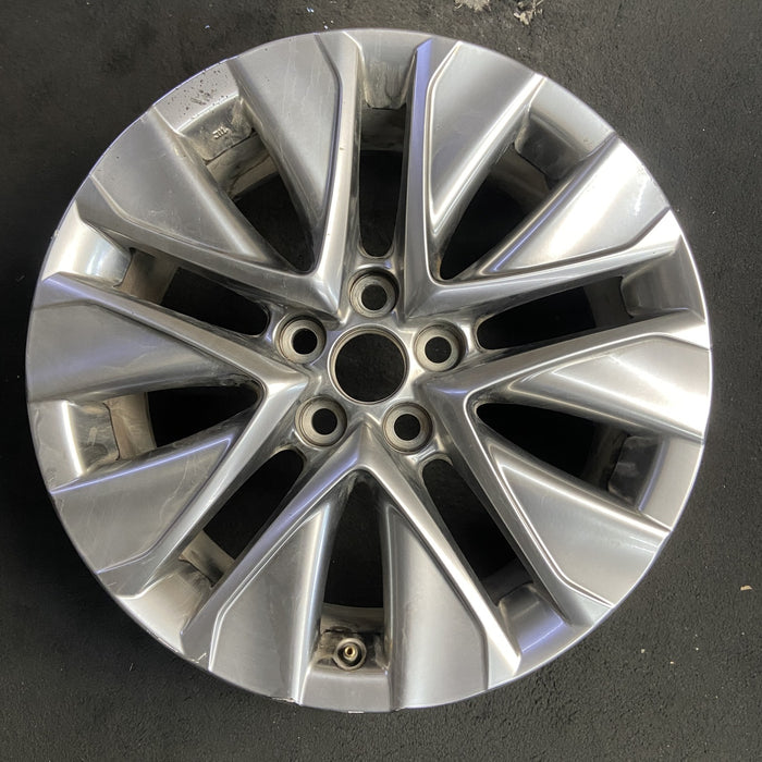 19" MIRAI 21-25 19x8 , silver Original OEM Wheel Rim - Additional View