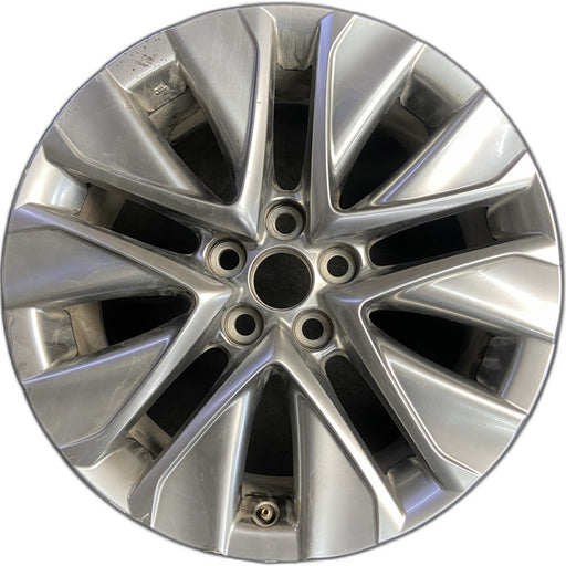 19" MIRAI 21-25 19x8 , silver Original OEM Wheel Rim - Front View