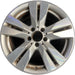 17" MERCEDES E-CLASS 11 212 Type, Sdn, E350, 17x8.5 Original OEM Wheel Rim - Front View