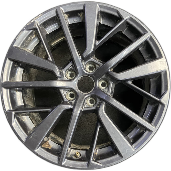 18" WRX 22 18x8.5 , gunmetal Original OEM Wheel Rim - Front View