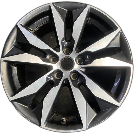 18" MALIBU 16 VIN Z , aluminum, 18x8.5, machined Original OEM Wheel Rim - Front View