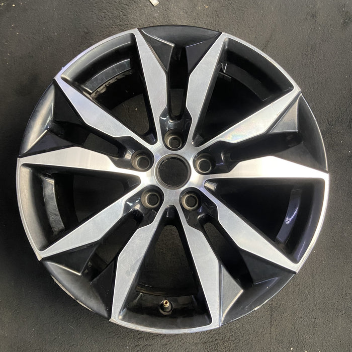 18" MALIBU 16 VIN Z , aluminum, 18x8.5, machined Original OEM Wheel Rim - Additional View