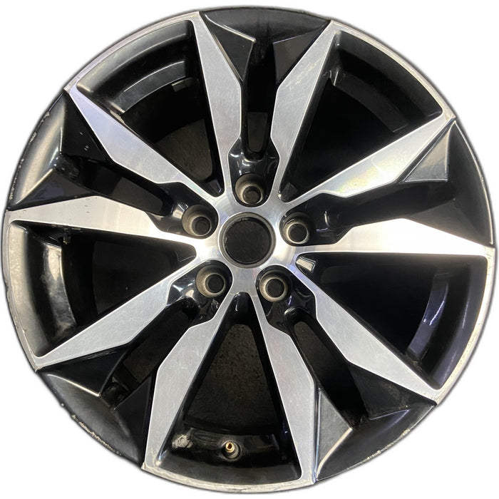 18" MALIBU 16 VIN Z , aluminum, 18x8.5, machined Original OEM Wheel Rim - Front View