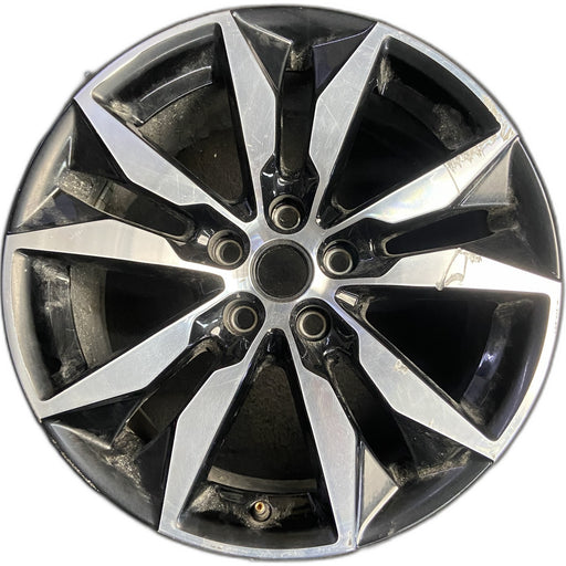 18" MALIBU 16 VIN Z , aluminum, 18x8.5, machined Original OEM Wheel Rim - Front View