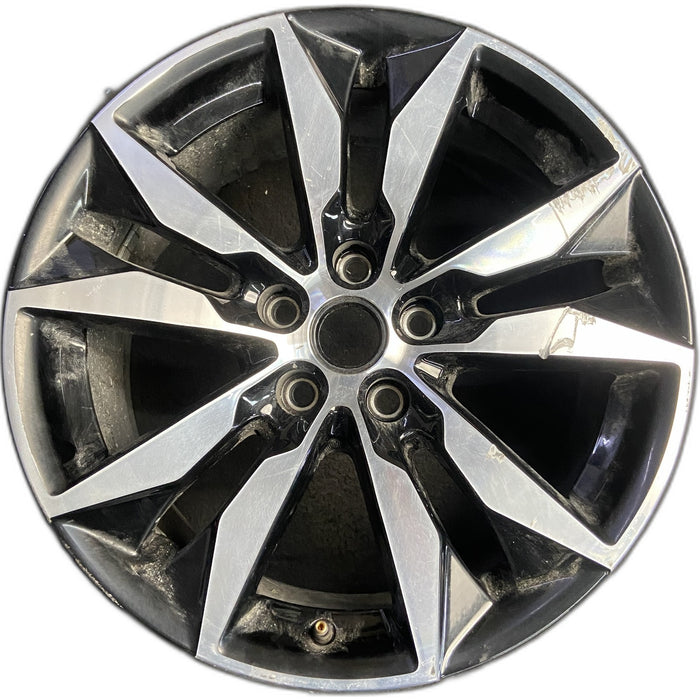 18" MALIBU 16 VIN Z , aluminum, 18x8.5, machined Original OEM Wheel Rim - Front View