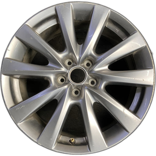 18" MAZDA 3 19-22 18x7 , 10 spoke, metallic silver Original OEM Wheel Rim - Front View
