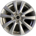 18" MAZDA 3 19-22 18x7 , 10 spoke, metallic silver Original OEM Wheel Rim - Front View