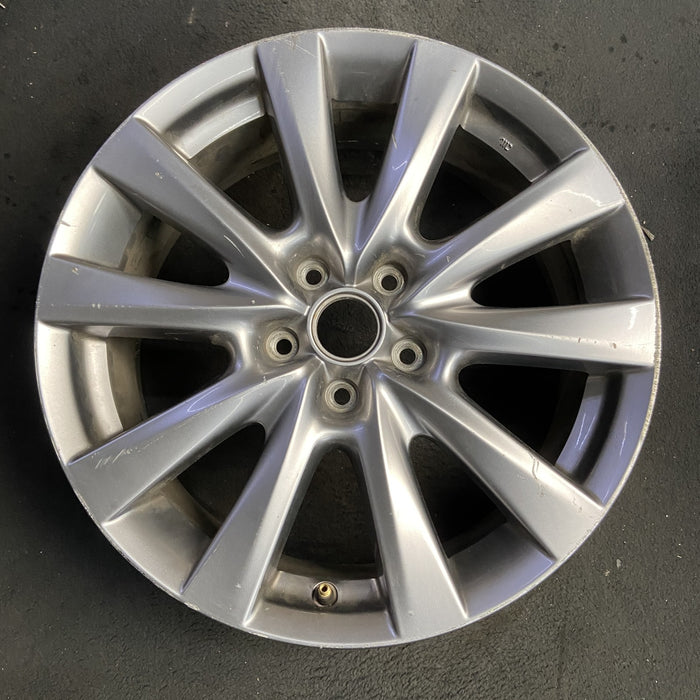 18" MAZDA 3 19-22 18x7 , 10 spoke, metallic silver Original OEM Wheel Rim - Additional View