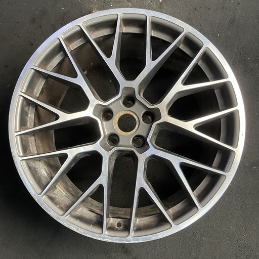 20" PORSCHE MACAN 15-16 20x10, 20 spoke, titanium finish Original OEM Wheel Rim - Additional View