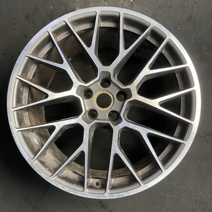 20" PORSCHE MACAN 15-16 20x10, 20 spoke, titanium finish Original OEM Wheel Rim - Additional View