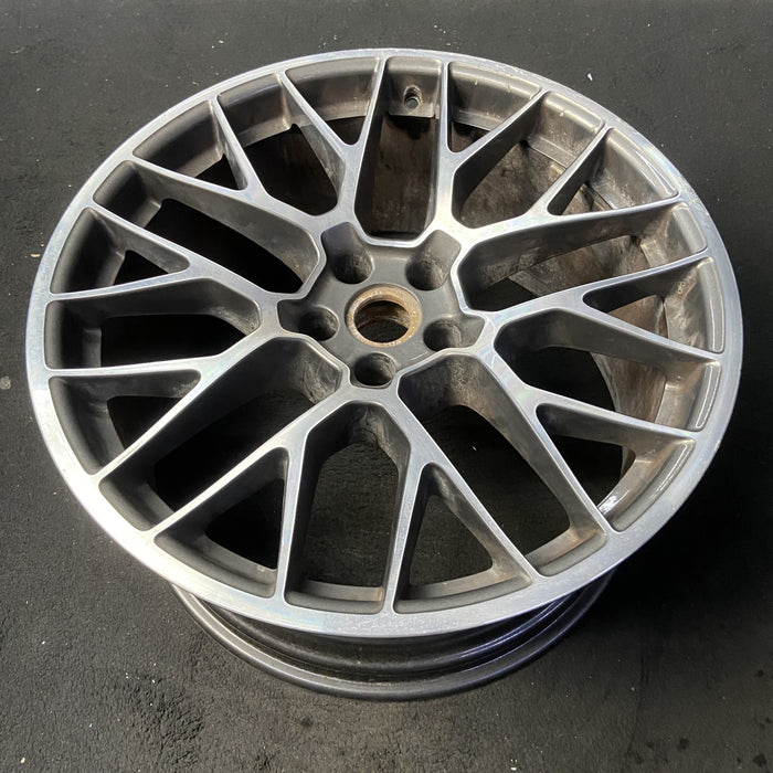 20" PORSCHE MACAN 15-16 20x10, 20 spoke, titanium finish Original OEM Wheel Rim - View 8
