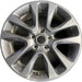 20" GRAND CHEROKEE 17 20x8, 5 spoke , w/o 75th Anniversary package; polished - Front View