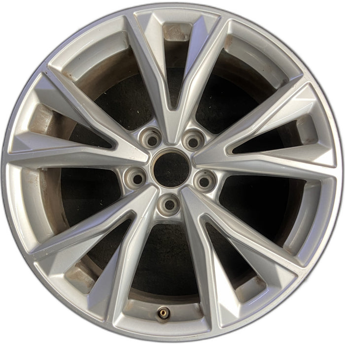 18" AUDI Q3 21-25 18x7 , , V spoke Original OEM Wheel Rim - Front View