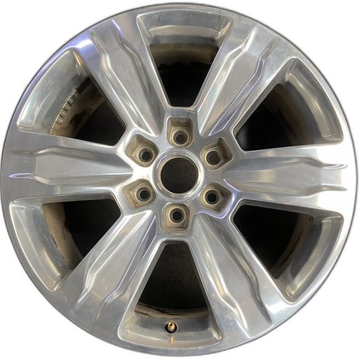 20" FORD F150 PICKUP 15-20 20x8.5, 6 spoke, polished Original OEM Wheel Rim - Front View