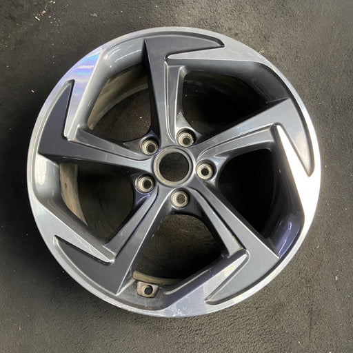 18" VELOSTER 19-20 18x7.5 , 5 spoke, angled spoke Original OEM Wheel Rim - Additional View