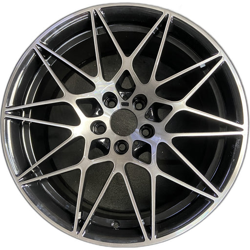 20" BMW M3 18 20x10, 10 spoke , black Original OEM Wheel Rim - Front View