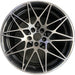 20" BMW M3 18 20x10, 10 spoke , black Original OEM Wheel Rim - Front View