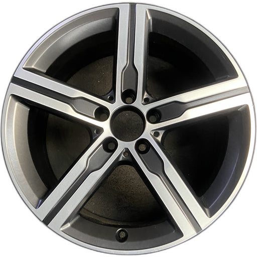 18" MERCEDES CLA-CLASS 20-23 118 Type, CLA250, 18x7.5, 5 spoke, straight spoke - Front View