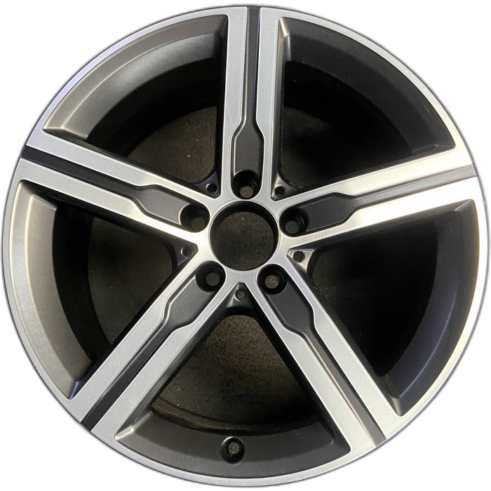 18" MERCEDES CLA-CLASS 20-23 118 Type, CLA250, 18x7.5, 5 spoke, straight spoke - Front View