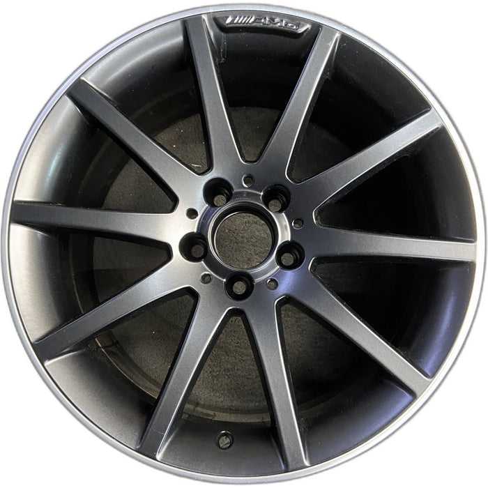 18" MERCEDES SLC-CLASS 17 172 Type, SLC43, 18x9, 10 spoke, black with machined - Front View