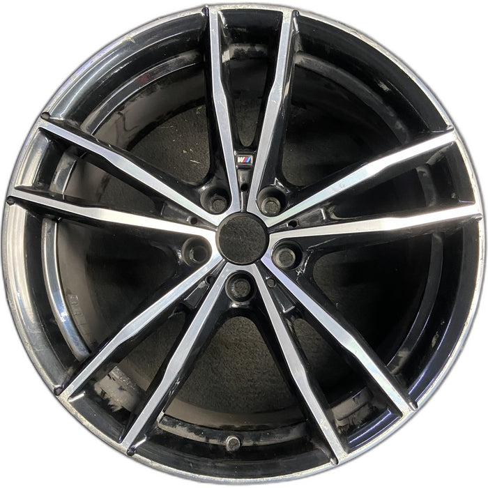 19" BMW 230i 22-24 19x8, , double spoke, narrow spoke Original OEM Wheel Rim - Front View