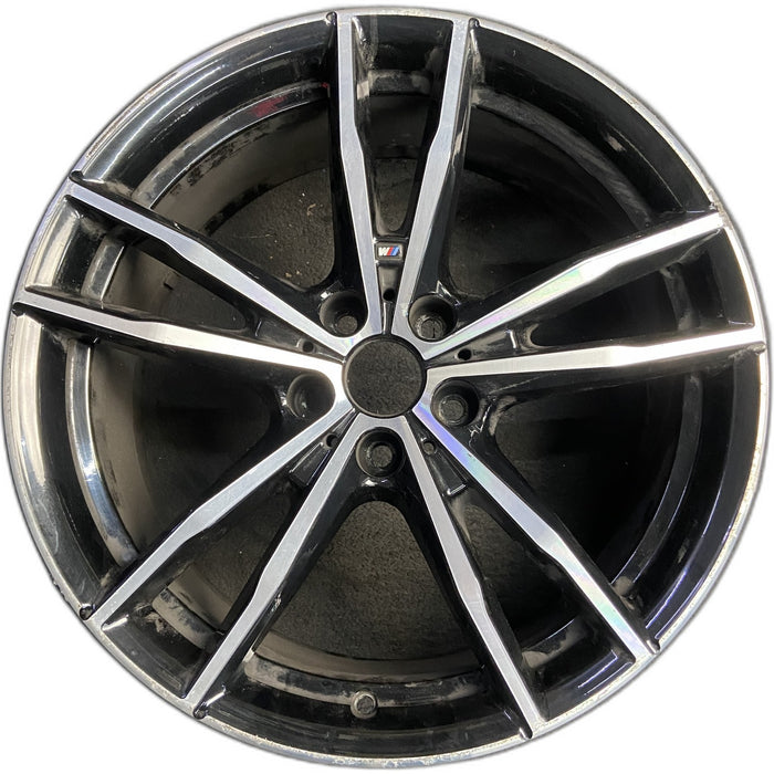 19" BMW 230i 22-24 19x8, , double spoke, narrow spoke Original OEM Wheel Rim - Front View