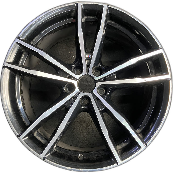 19" BMW 230i 22-24 19x8, , double spoke, narrow spoke Original OEM Wheel Rim - Front View