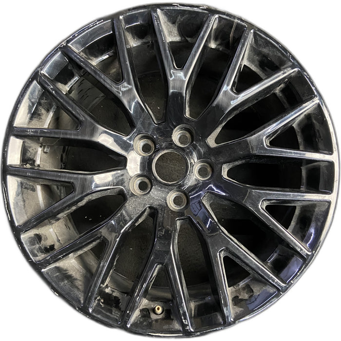 19" MUSTANG 16-17 19x9 , 20 spoke, , , silver nickel Original OEM Wheel Rim - Front View